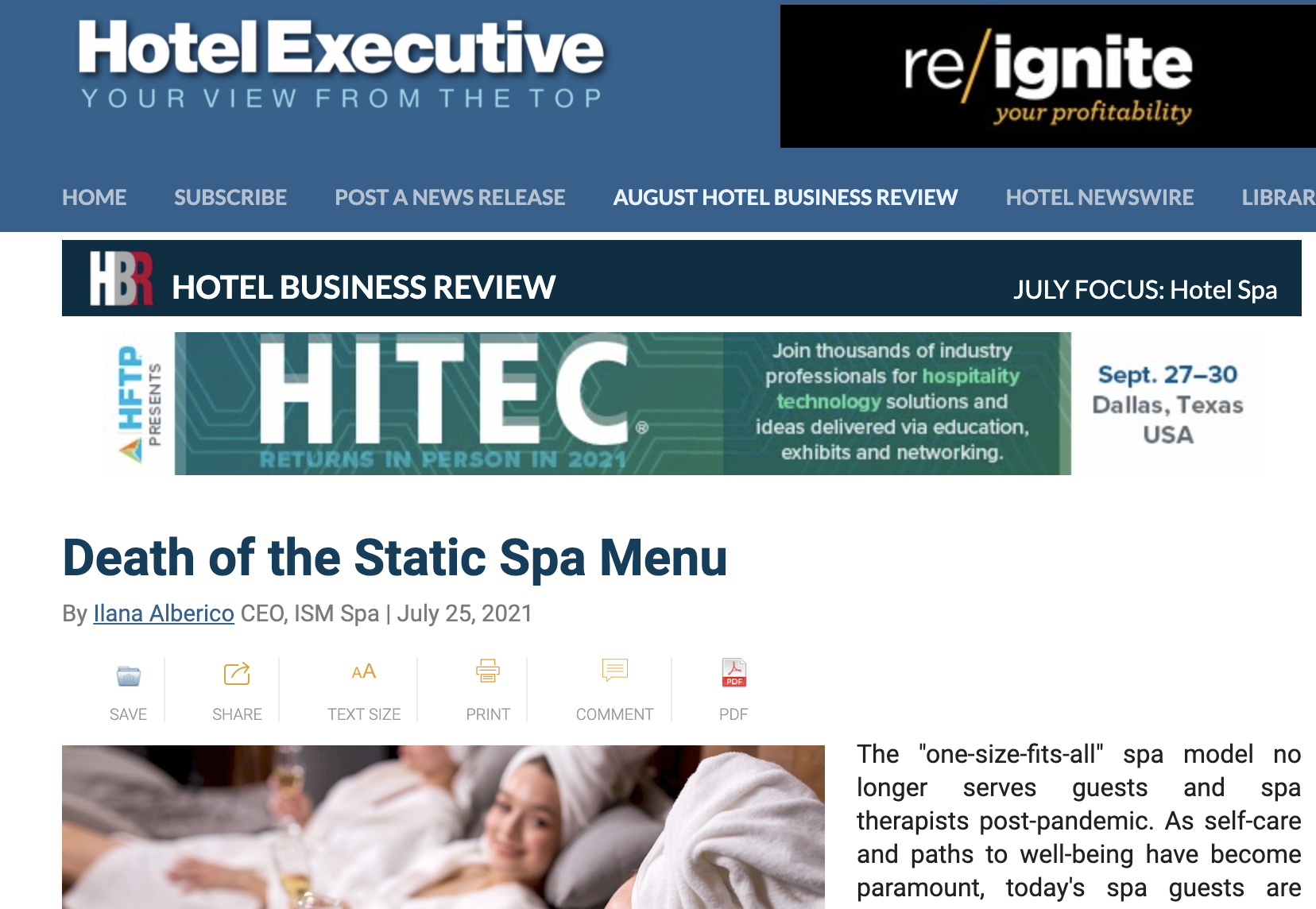 Hotel Executive Magazine July 2021
